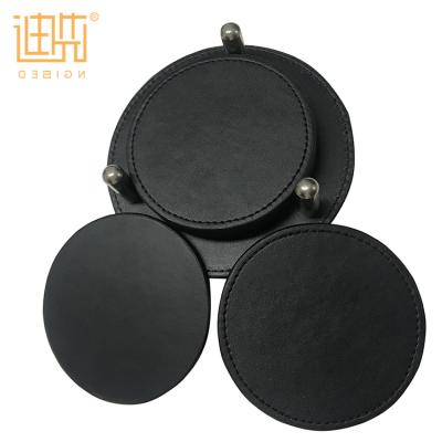 China Promotion Gifts Viable Custom Table Coasters Blank PU Leather Coffee Tea Cup Mats for sale