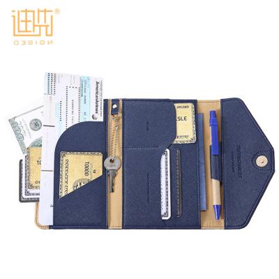 China Fashion Simple Luxury Travel Passport Cover PVC Fashion Document Card Holder Multifunctional Passport Folder for sale