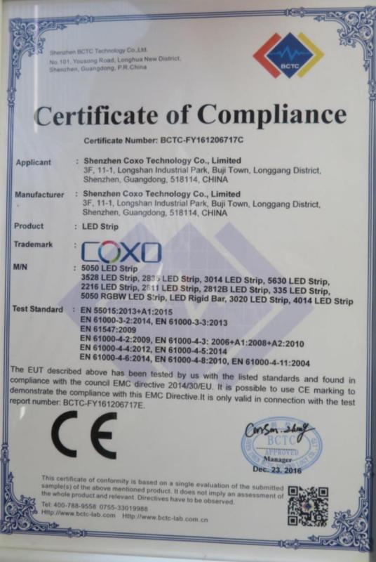 CE - Shenzhen Coxo Technology Co., Limited