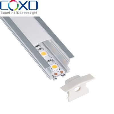 China C075 tile aluminum profile hot sale in amazon best price oem factory china pc cover for light strip led profile for sale