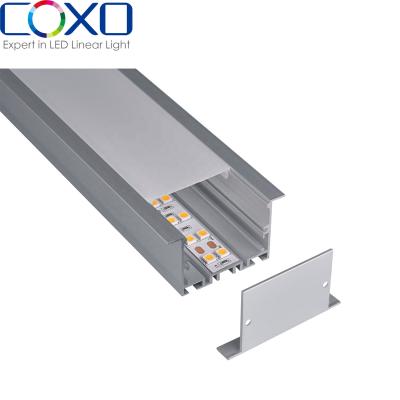 China C080 led strip light profiles hot sale product cover aluminum factory recessed length led extrusion profile for sale