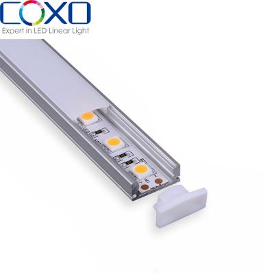 China Modern led leist verbind thin 7mm recessed channel profile without flange customized length durable anodized led aluminum profile for sale