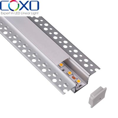 China C098 profile led lights anodized length cutomized extrusion with diffuser cover high quality recessed aluminum led profile for sale