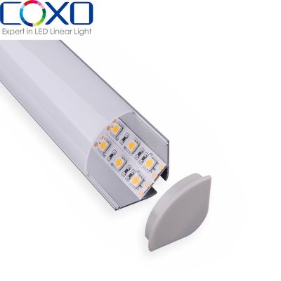 China Modern Extruded Aluminum Round Profiles Radiator Corner LED Profile Cover Customized Length Led Modules For Channel Letters for sale