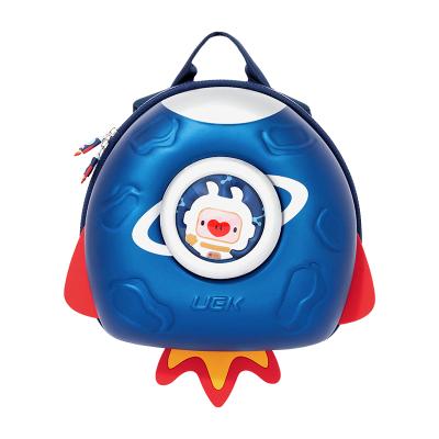 China New Design 3D Rocket Waterproof Kids Schoolbags UEK Backpack for sale