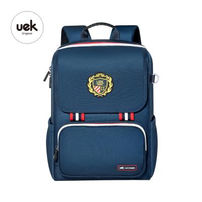 China UEK waterproof British style waterproof school bags for boys and girls school backpack for sale