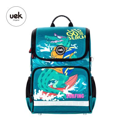 China UEK Children Cartoon Waterproof Kids Backpack School Bags Large Capacity School Bag for sale