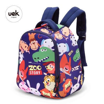 China Uek Waterproof Children Cute Baby Cartoon Zoo School Backpack Kids Bag Children Bag for sale