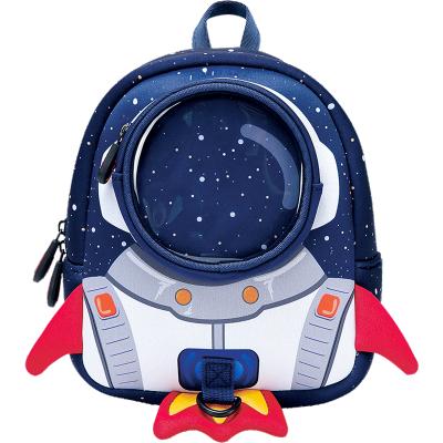 China Wholesale New Waterproof Kids Neoprene Waterproof Rocket School Bags Cute School Bag For Kids for sale