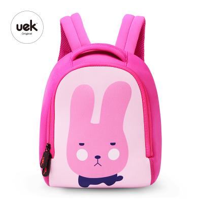 China Waterproof Uek Kids Waterproof School Bag Pink Cartoon Rabbit Dry Bags Backpack for sale