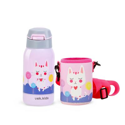 China Sustainable Uek Kids Stainless Steel Water Bottle Baby Water Bottle Feeding Bottle Netting for sale