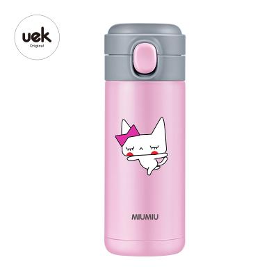 China Sustainable Uek Kids Original Design Stainless Steel Outdoor Water Bottle Child Bottle Water for sale