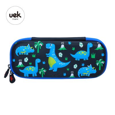 China Fasion Uek 3D Cute Children School Dinosaur Pencil Case Cute Pencil Case For Kids School Stationery Set for sale