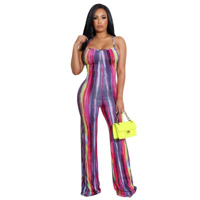 China Hot Selling QUICK DRY Women Overalls 2022 Summer New Arrival Fashion Hollow Backless Overalls Long Pants Ladies One Piece Jumpsuits for sale