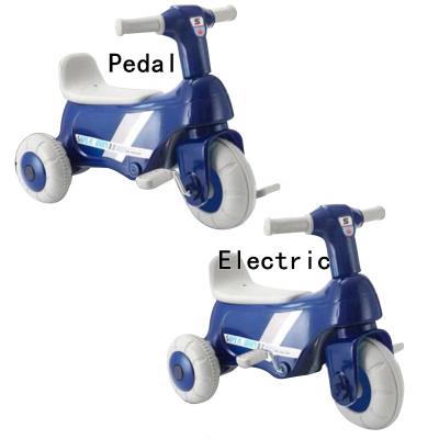 China Electric Child Tricycle Triciclo Para Ninos 1.5 To 3 Wheel 3 Years Old Child Tricycle 2 In 1 Pedal To Electric Children Tricycle For Kids for sale