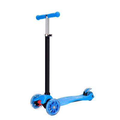 China Factory Direct Sales Folding Exercise Balance Scooter Kids Mini Scooter 3 Wheel Kids Adjustable Durable Plastic 3 Wheel Foldable Scooter for sale