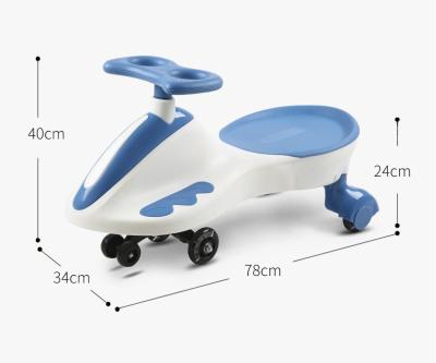 China Manufacturers Supply Comfortable Baby Toy Sliding Universal Wheel Toddler Swing Baby Walker And Wiggle Car For 1-6 Years Old for sale