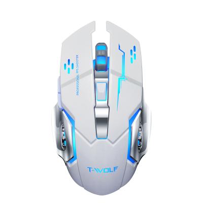 China Q13 3D Mouse Rechargeable Dual Mode Wireless Silent Gaming Glowing Mouse for sale