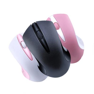 China Mini Portable Ergonomic Wireless Mice 2.4G Optical Mice Commercial Office Wireless Vertical For Laptop PC Girl for sale