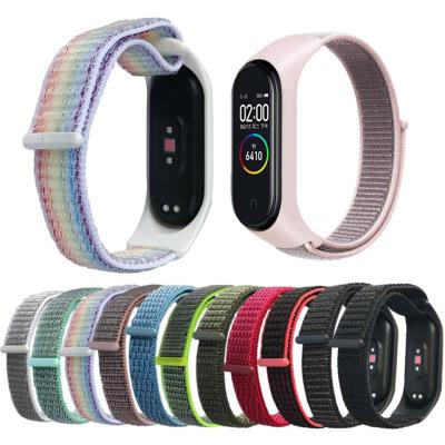 China Breathable nylon strap for xiaomi smart watch band 5 replaceable strap for xiaomi mi band 4 breathable strap for xiaomi strap for sale