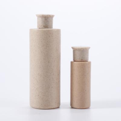 China Personal Care Wholesale Eco Friendly Packaging Biodegradable Wheat Straw Shampoo Bottle for sale