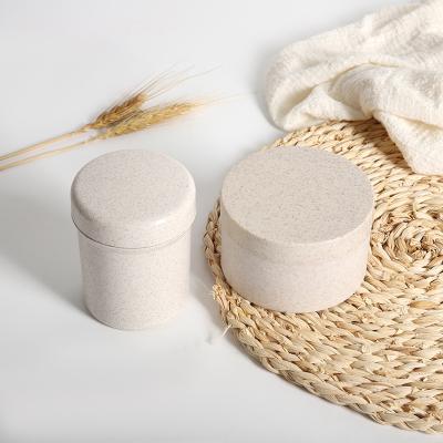 China Hot Selling Cosmetic Biodegradable Packaging Wheat Straw Cosmetic Jar for sale