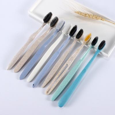 China BambooToothbrush ECO Wholesale Biodegradable Wheat Straw Toothbrush for sale