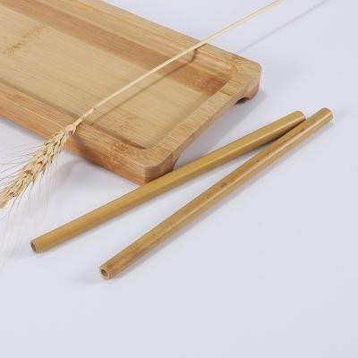 China Eco Sustainable Natural Biodegradable Bamboo Straws for sale