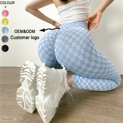 China Breathable Women Workout Clothes Seamless High Waist Sport Butt Gaiters Fitness Wear Yoga Pants Crac! crack! for sale