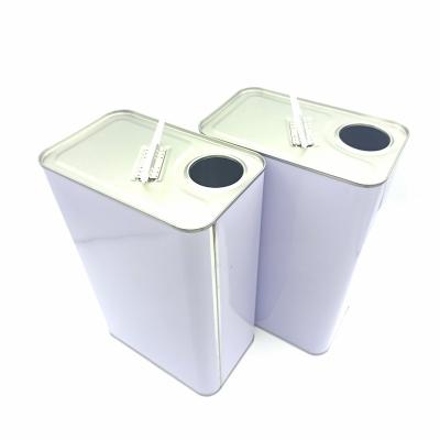 China Paint cans hot sale 4l empty engine motor oil tin can rectangle metal bucket with excellent quality for sale