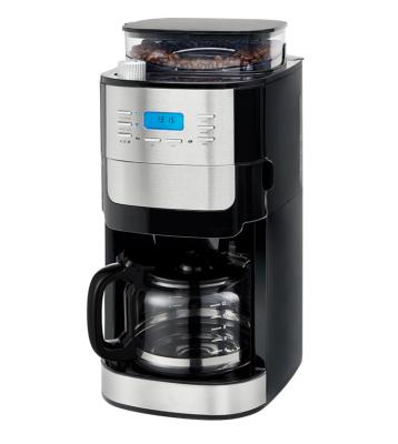 China 24 Hour Fully Programmable Coffee Bean Grinder Commercial Office Pantry Automatic Electric Coffee Espresso Machine with Grinder for sale