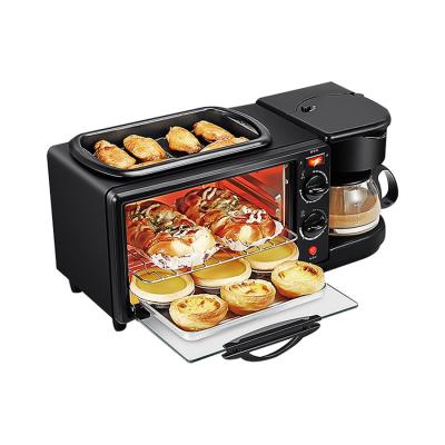 China RV Fashion Trend Mini Household Breakfast Set Toaster Coffee Maker Sandwich Breakfast Maker 3 in 1 Multi Function for sale