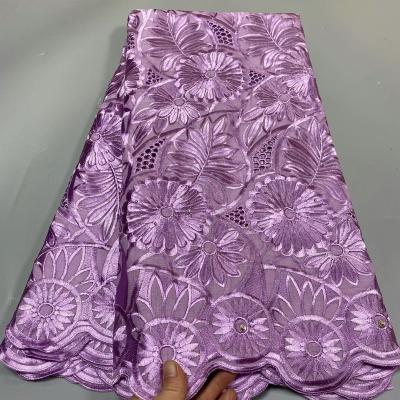 China High Quality Anti-static Cotton Swiss Voile Intercept Lace Lace Fabric African Swiss Voile Lace Fabric Austria Cotton Lace Fabric 5yards/piece for sale