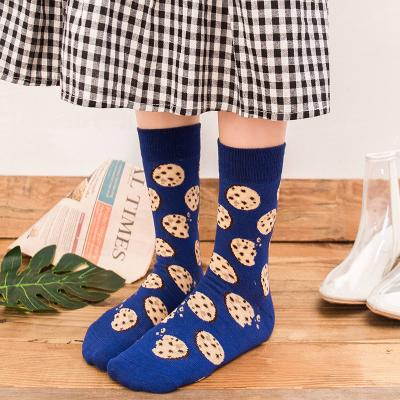 China QUICK DRY QUICK DRY Colorful Women's Cotton Socks Fruit Banana Avocado Lemon Egg Cookie Donuts Food Happy Color Hits Harajuku Sock for sale