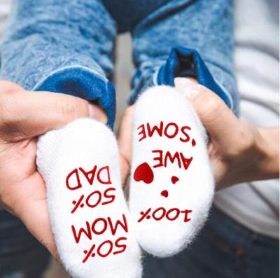 China Cotton English Alphabet QUICK DRY QUICK DRY Booties Kids Booties Boys Girls Walk Grip Slippers Non-Slip Infant Clothing for sale