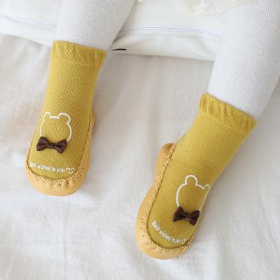 China Antibacterial Antibacterial Toddler Indoor Sock Bumps Baby Newborn Socks With Rubber Soles Infant Animal Funny Sock for sale