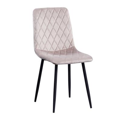 China Simple Wholesale Nordic Velvet Modern luxury Design Furniture Room Chairs Dining Chairs With Metal legs for sale