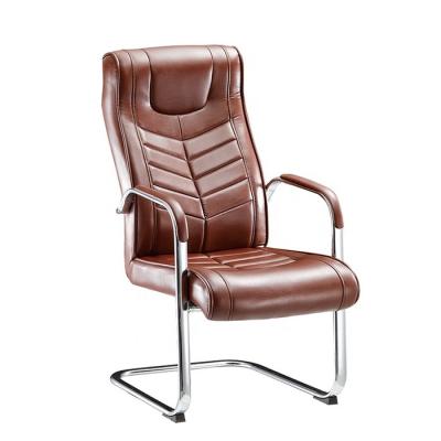 China Cooling Luxury Customized OEM Office Visitors Chair Executive Meeting Conference Leather Arched Office Chair for sale