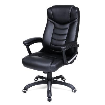 China Revolving Factory Price Ergonomic Indoor PU Leather Swivel Chair Reclining Adjustable Manager Office Chair for sale