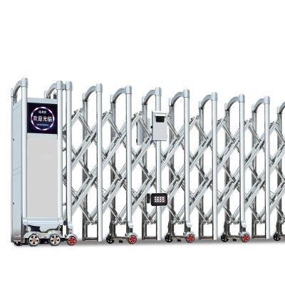 China Modern Electric Security Fence Retractable Folding Sliding Gate for sale