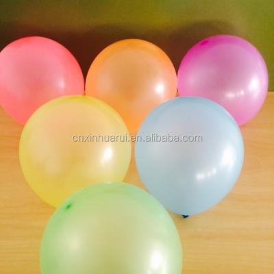 China Wholesale Natural Toy Promotional Toy Latex Fluorescent Color Balloons For Wedding Decoration for sale