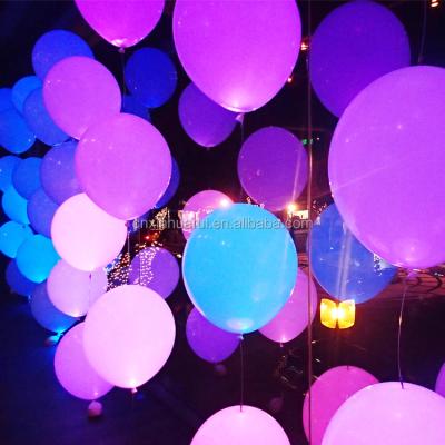 China Toy Factory Wholesale Wedding Decoration Promotional 12 Inch Colorful Latex Led Balloon For Party for sale