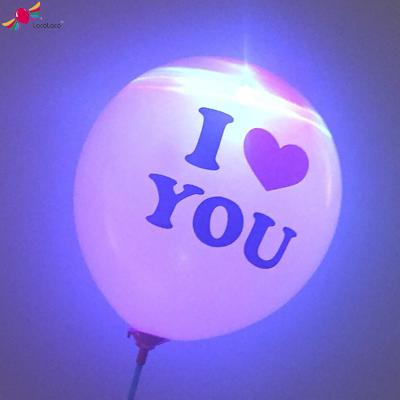 China Wholesale Custom Printed Logo Decoration 12 Inch Balloon Led Night Party Decoration for sale