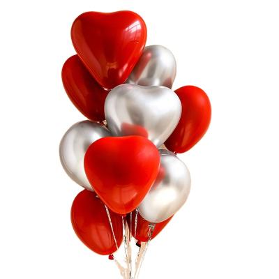 China LocoLoco 10inch Mother's Day Wedding Party Decoration Heart Shape Latex Valentines Day Eco-Friendly Balloons for sale