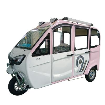 China New cheap passenger Bajaj electric tricycle for adults three wheel fully enclosed mobility cargo scooter for sale