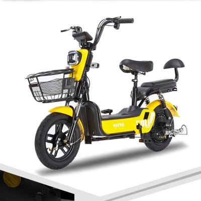 China Aluminum alloy modern motorcycle electric bicycle front+rear drum brake China made 350w electric bicycle for sale