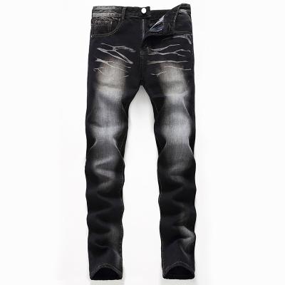 China QUICK DRY black jeans European and American men's jeans plus size men's pants for sale