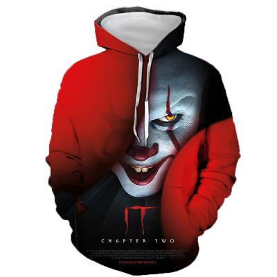 China QUICK DRY New Halloween 3D Print Clown Hoodie Men's Hoodie Couples Sweatshirts for sale