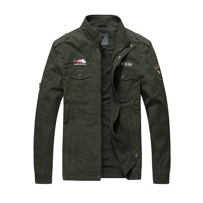 China Wholesale new plus size cheap high quality men's jacket drop jacket with monochromatic badge casual jacket for sale