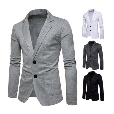 China New Men's 2 Fashion Breathable Small Casual Suit Men's Two-Button Coat Party Dress Jacket for sale